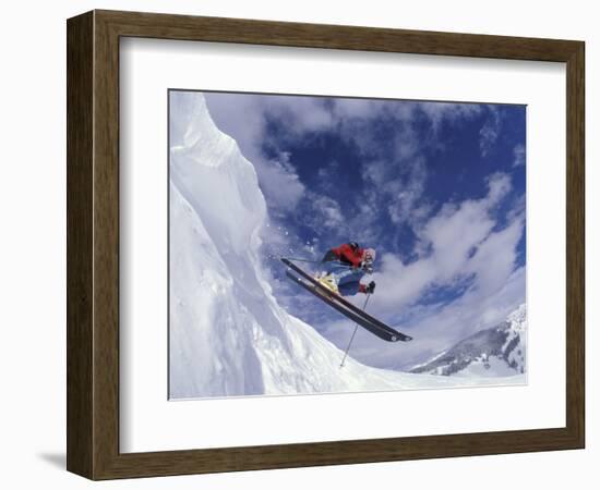 Skiing in Vail, Colorado, USA-Lee Kopfler-Framed Photographic Print