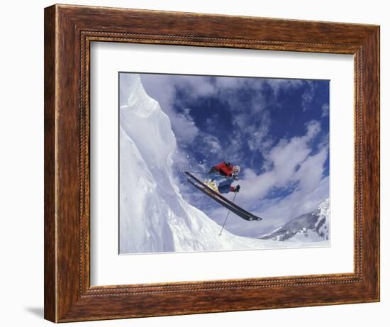 Skiing in Vail, Colorado, USA-Lee Kopfler-Framed Photographic Print