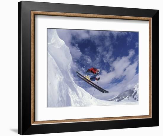 Skiing in Vail, Colorado, USA-Lee Kopfler-Framed Photographic Print