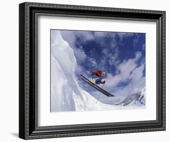 Skiing in Vail, Colorado, USA-Lee Kopfler-Framed Photographic Print