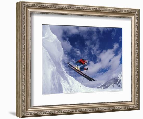 Skiing in Vail, Colorado, USA-Lee Kopfler-Framed Photographic Print