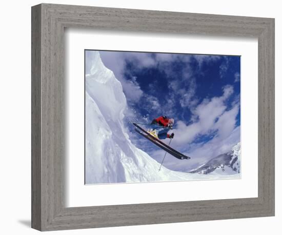 Skiing in Vail, Colorado, USA-Lee Kopfler-Framed Photographic Print