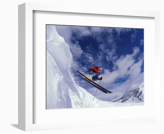 Skiing in Vail, Colorado, USA-Lee Kopfler-Framed Photographic Print