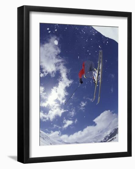 Skiing, Loveland Pass, Colorado, USA-Lee Kopfler-Framed Photographic Print