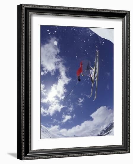 Skiing, Loveland Pass, Colorado, USA-Lee Kopfler-Framed Photographic Print