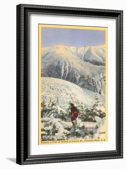 Skiing, Mt. Cannon, Franconia Notch, New Hampshire-null-Framed Art Print