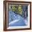 Skiing Through the Woods, La Clusaz, 2012-Andrew Macara-Framed Giclee Print