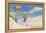 Skiing, Whitefish-null-Framed Stretched Canvas
