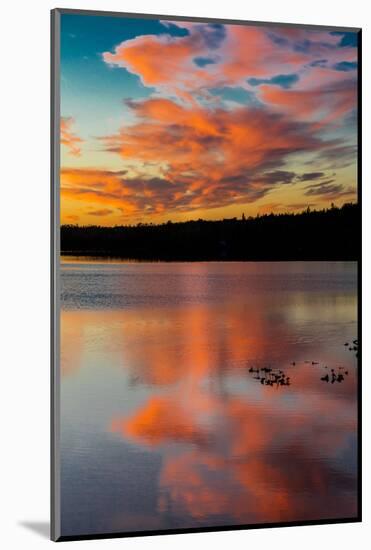 Skilak Lake, Alaska, the Aleutian Mountain Range-null-Mounted Photographic Print