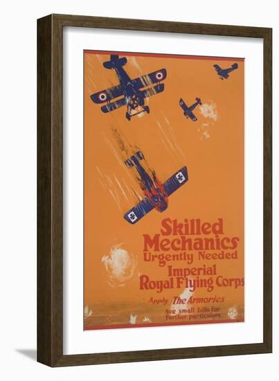 Skilled Mechanics Urgently Needed-null-Framed Giclee Print