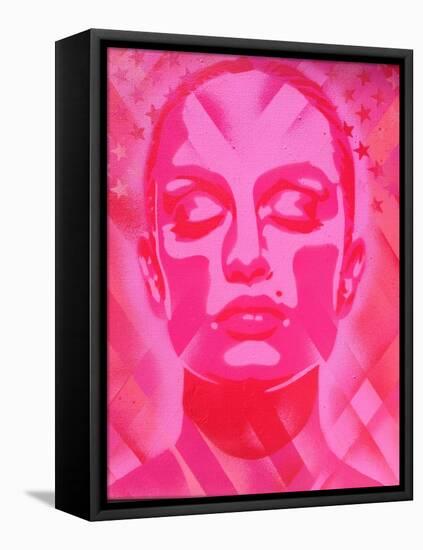 Skin Deep Pinks-Abstract Graffiti-Framed Premier Image Canvas