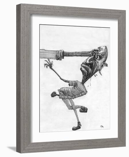 Skinhead Punch-Tim Kahane-Framed Photographic Print