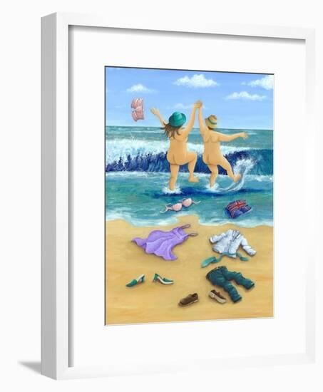 Skinny Dippers-Peter Adderley-Framed Art Print