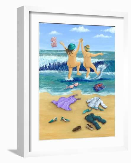 Skinny Dippers-Peter Adderley-Framed Art Print