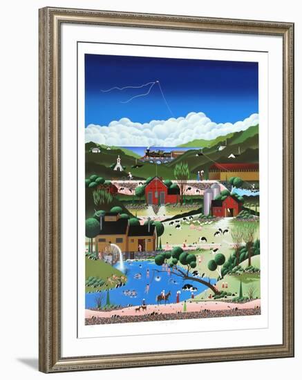 Skinny Dipping-Nicky Watanabe-Framed Serigraph