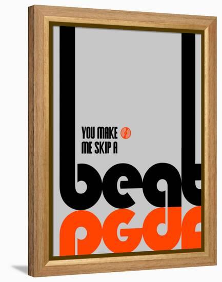 Skip a Beat Poster-NaxArt-Framed Stretched Canvas