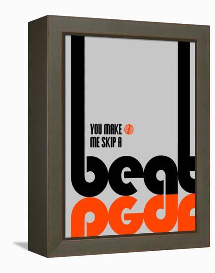 Skip a Beat Poster-NaxArt-Framed Stretched Canvas