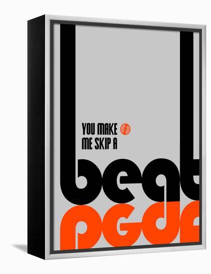 Skip a Beat Poster-NaxArt-Framed Stretched Canvas