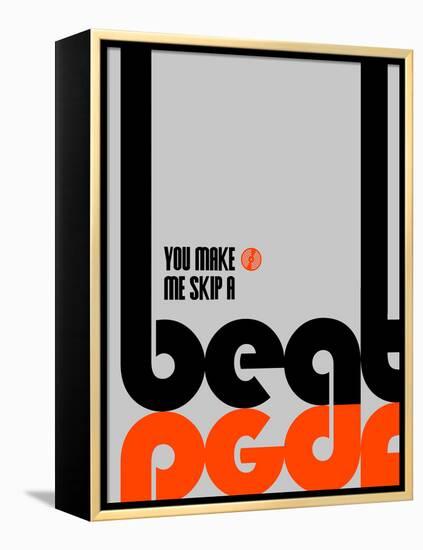 Skip a Beat Poster-NaxArt-Framed Stretched Canvas