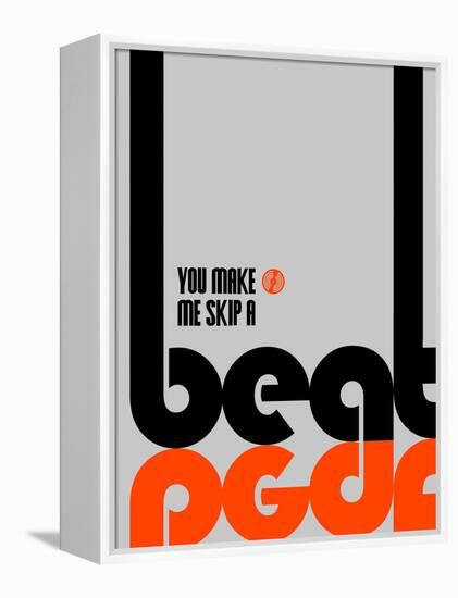 Skip a Beat Poster-NaxArt-Framed Stretched Canvas