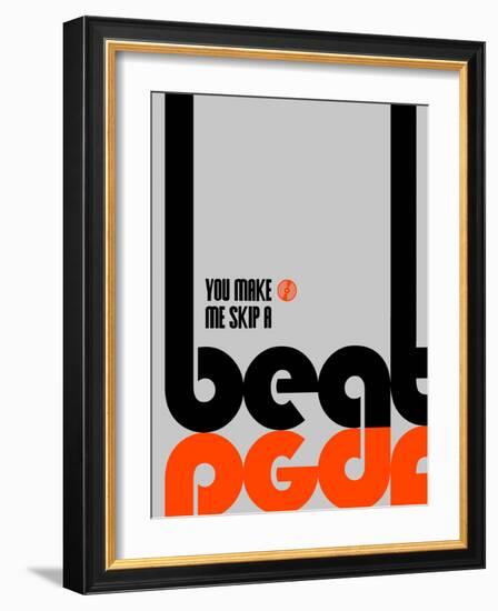 Skip a Beat Poster-NaxArt-Framed Premium Giclee Print