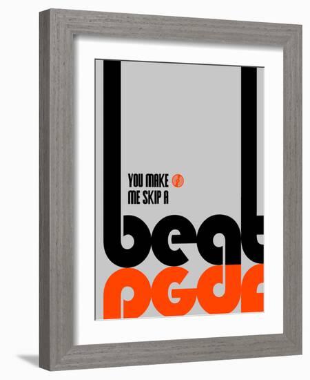 Skip a Beat Poster-NaxArt-Framed Art Print