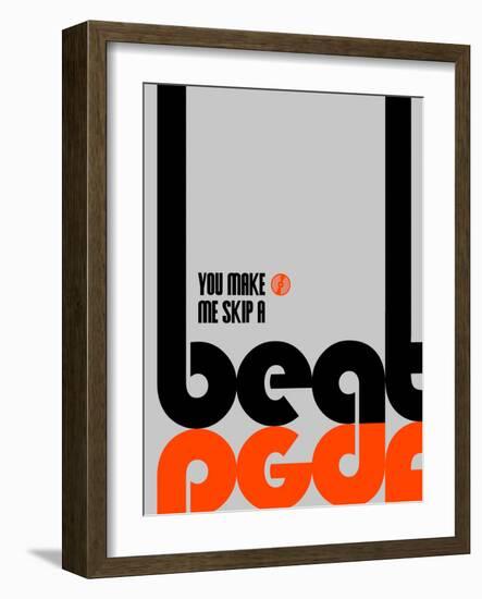 Skip a Beat Poster-NaxArt-Framed Art Print