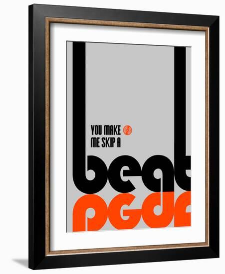 Skip a Beat Poster-NaxArt-Framed Art Print