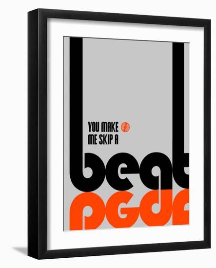 Skip a Beat Poster-NaxArt-Framed Art Print