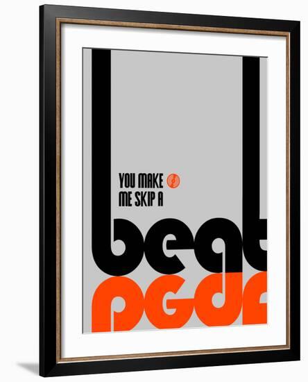 Skip a Beat Poster-NaxArt-Framed Art Print