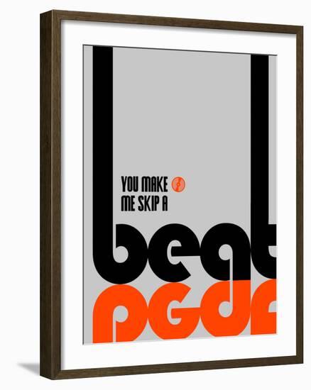 Skip a Beat Poster-NaxArt-Framed Art Print