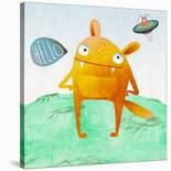 Alien Friends-Skip Teller-Stretched Canvas