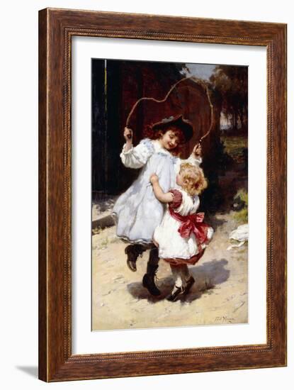 Skipping, C.1896-Frederick Morgan-Framed Giclee Print