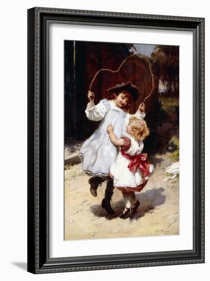 Skipping, C.1896-Frederick Morgan-Framed Giclee Print