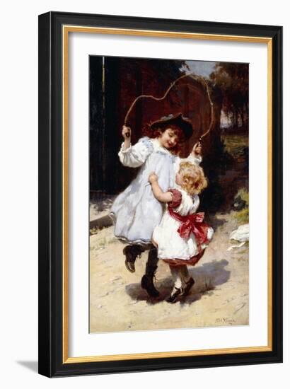 Skipping, C.1896-Frederick Morgan-Framed Giclee Print