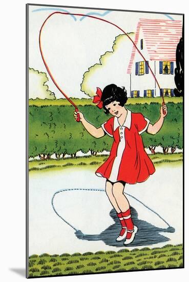 Skipping Rope-Julia Letheld Hahn-Mounted Art Print