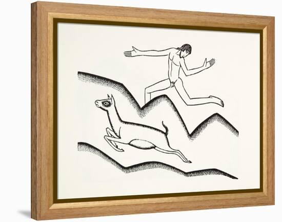 Skipping Upon the Mountains, 1925-Eric Gill-Framed Premier Image Canvas