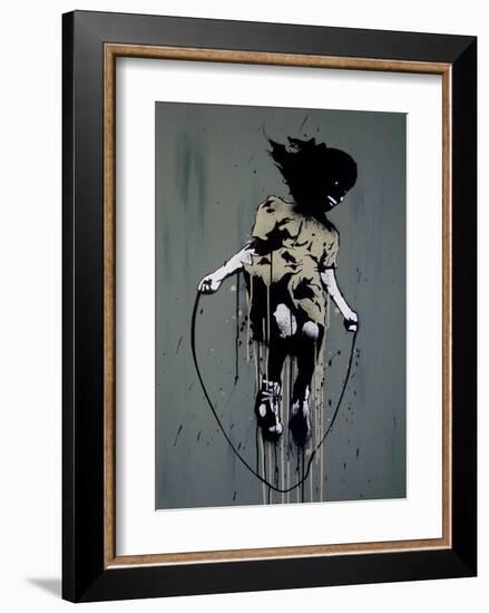 Skipping-Banksy-Framed Giclee Print