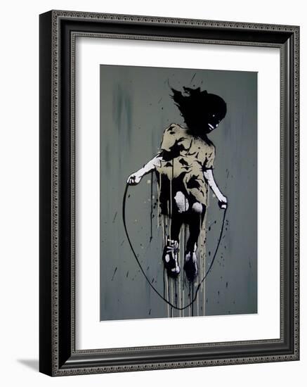 Skipping-Banksy-Framed Giclee Print