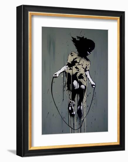 Skipping-Banksy-Framed Giclee Print