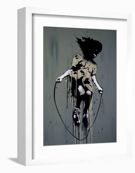 Skipping-Banksy-Framed Giclee Print