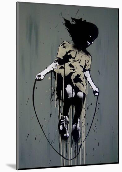 Skipping-Banksy-Mounted Giclee Print