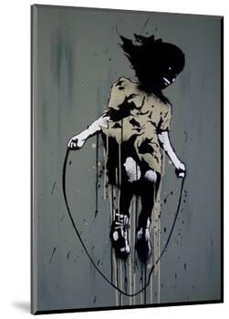 Skipping-Banksy-Mounted Giclee Print