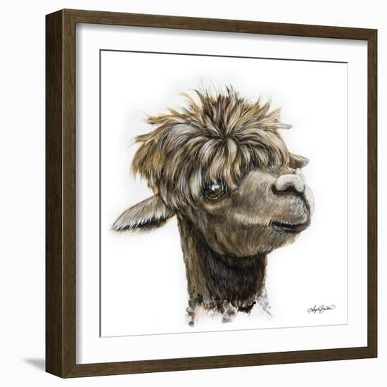 Skippy the Alpaca-Angela Bawden-Framed Premium Giclee Print