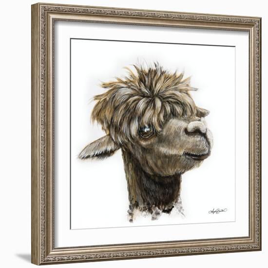 Skippy the Alpaca-Angela Bawden-Framed Art Print