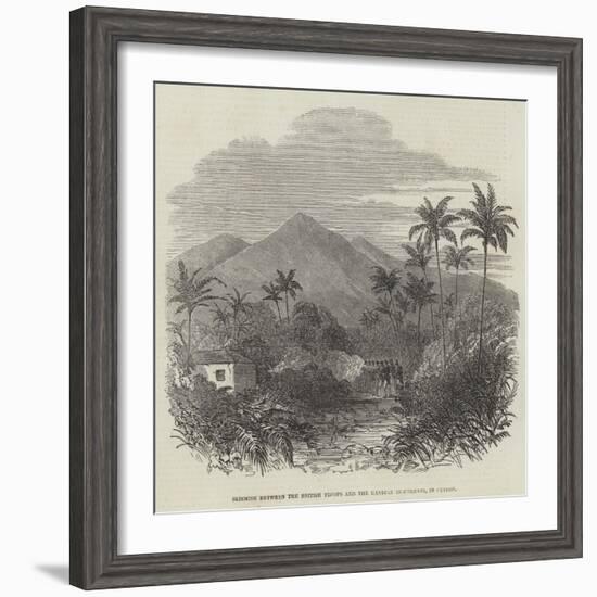 Skirmish Between the British Troops and the Kandian Insurgents, in Ceylon-null-Framed Giclee Print