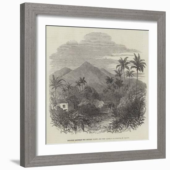 Skirmish Between the British Troops and the Kandian Insurgents, in Ceylon-null-Framed Giclee Print