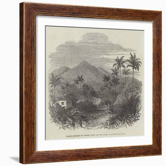Skirmish Between the British Troops and the Kandian Insurgents, in Ceylon-null-Framed Giclee Print