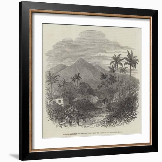 Skirmish Between the British Troops and the Kandian Insurgents, in Ceylon-null-Framed Giclee Print