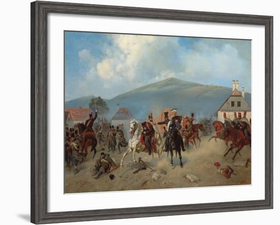 Skirmish During the Hungarian Revolution of 1848-1849, 1881-Alexander Villevalde-Framed Giclee Print